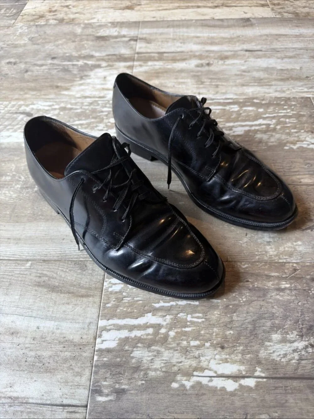 COLE HAAN Calhoun Split Toe Oxfords Black Patent Leather C00588 Men’s 8.5 D